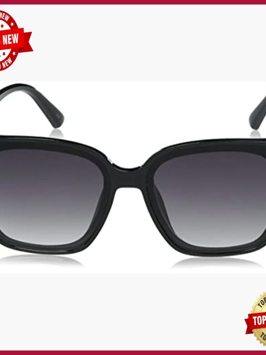 100% UV Protective Square Sunglasses with Pouch main image 6